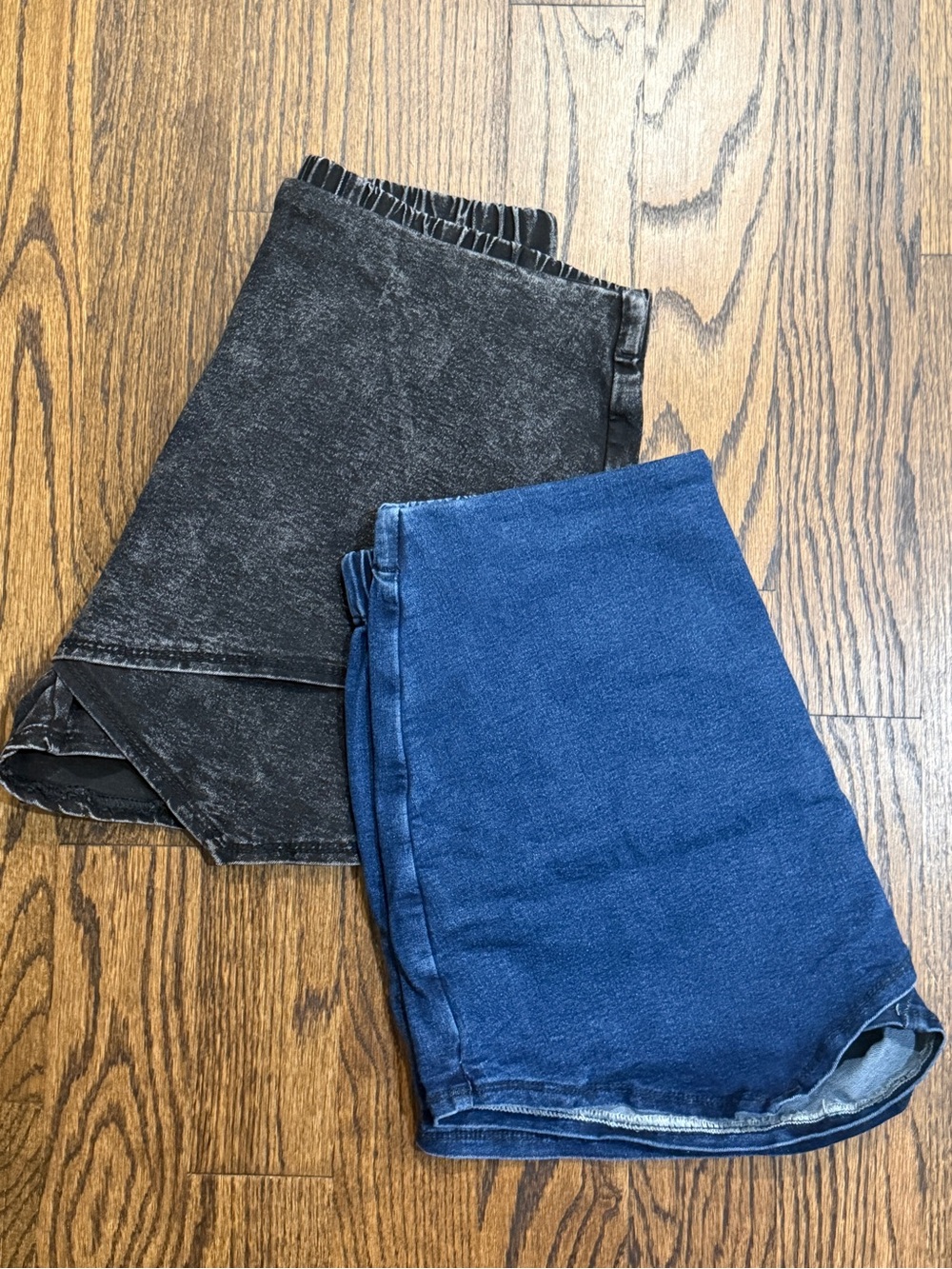 Women’s Denim & Washed Black Skirt Duo